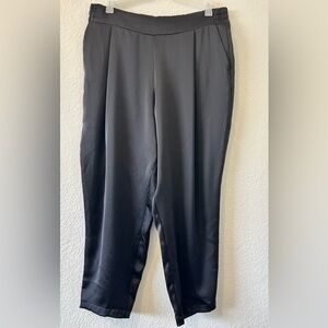 Effortless Minimalist Spanx Satin Elastic Waist Pant SZ L